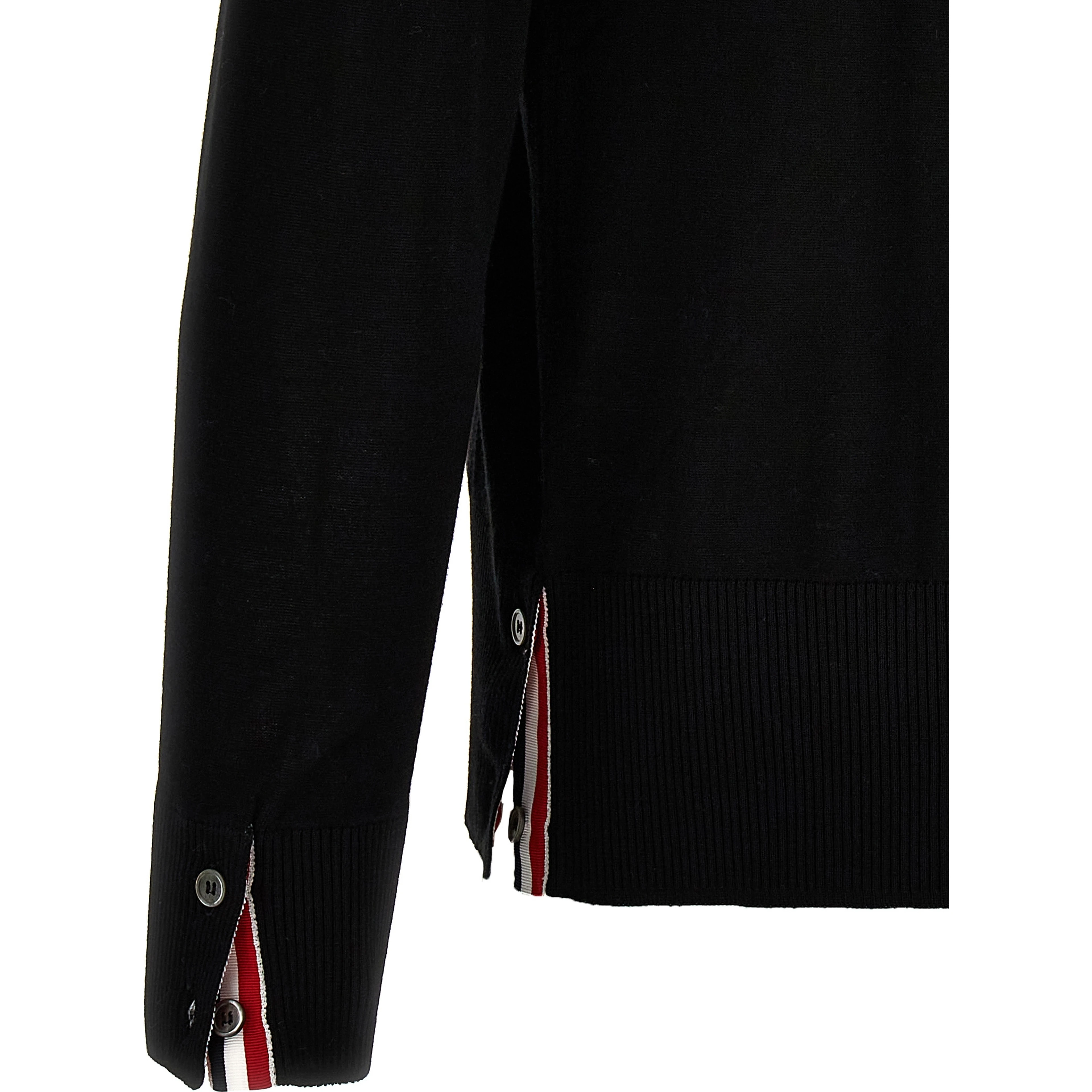 Black Virgin Wool Cardigan