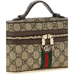 Beige Polyethylene Shoulder Bag