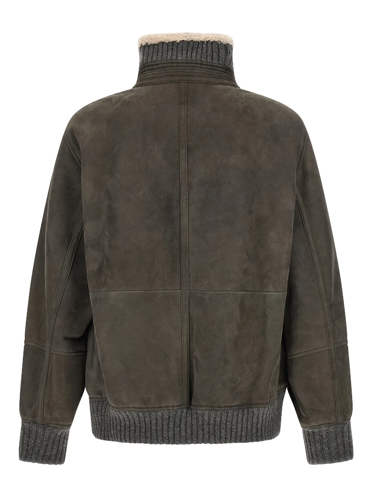 Gray Lamb Leather Leather Jacket alternative