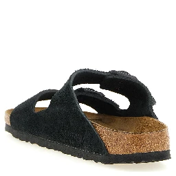 Black Calfskin Slides