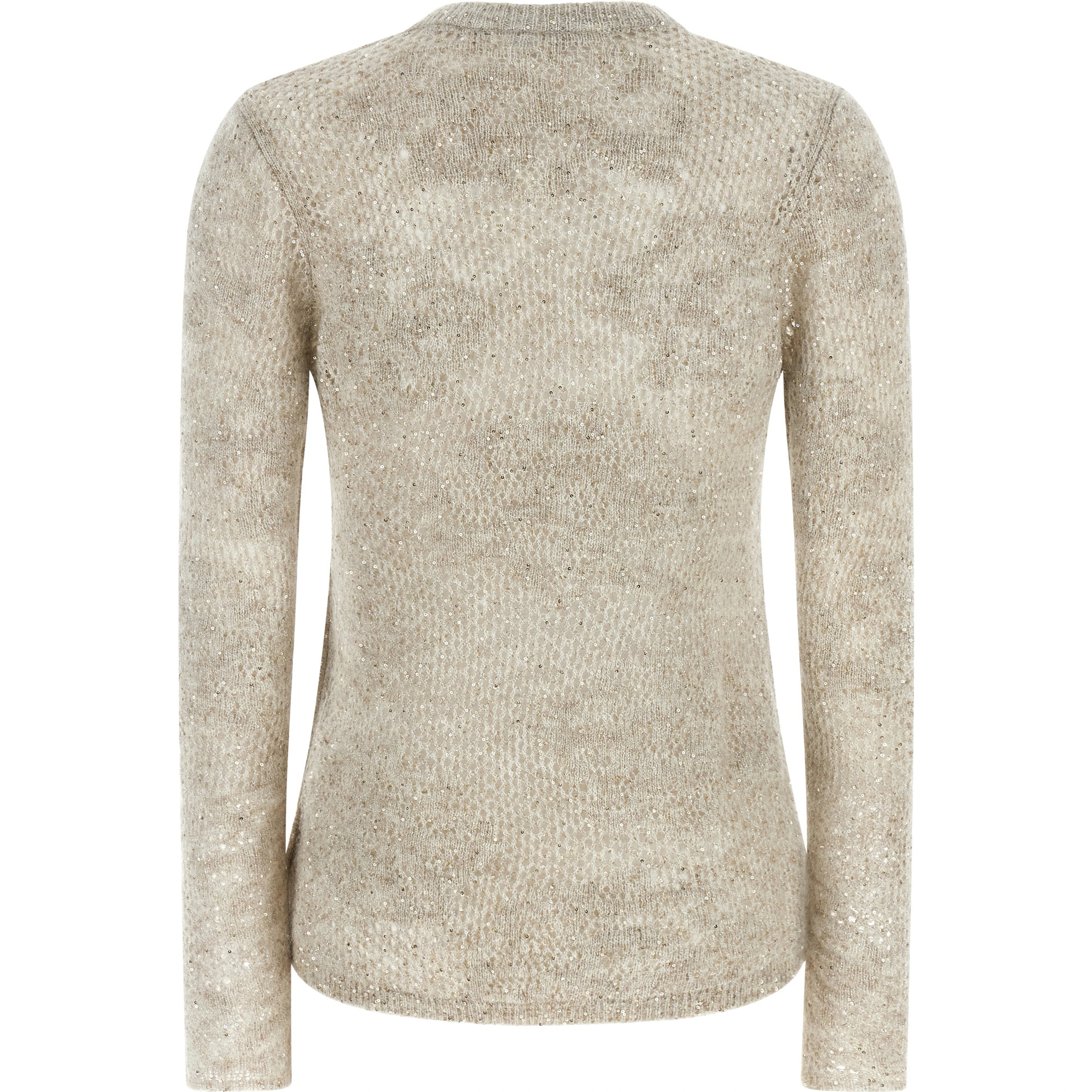 Beige Nylon Cardigan
