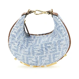Blue Cotton Handbag
