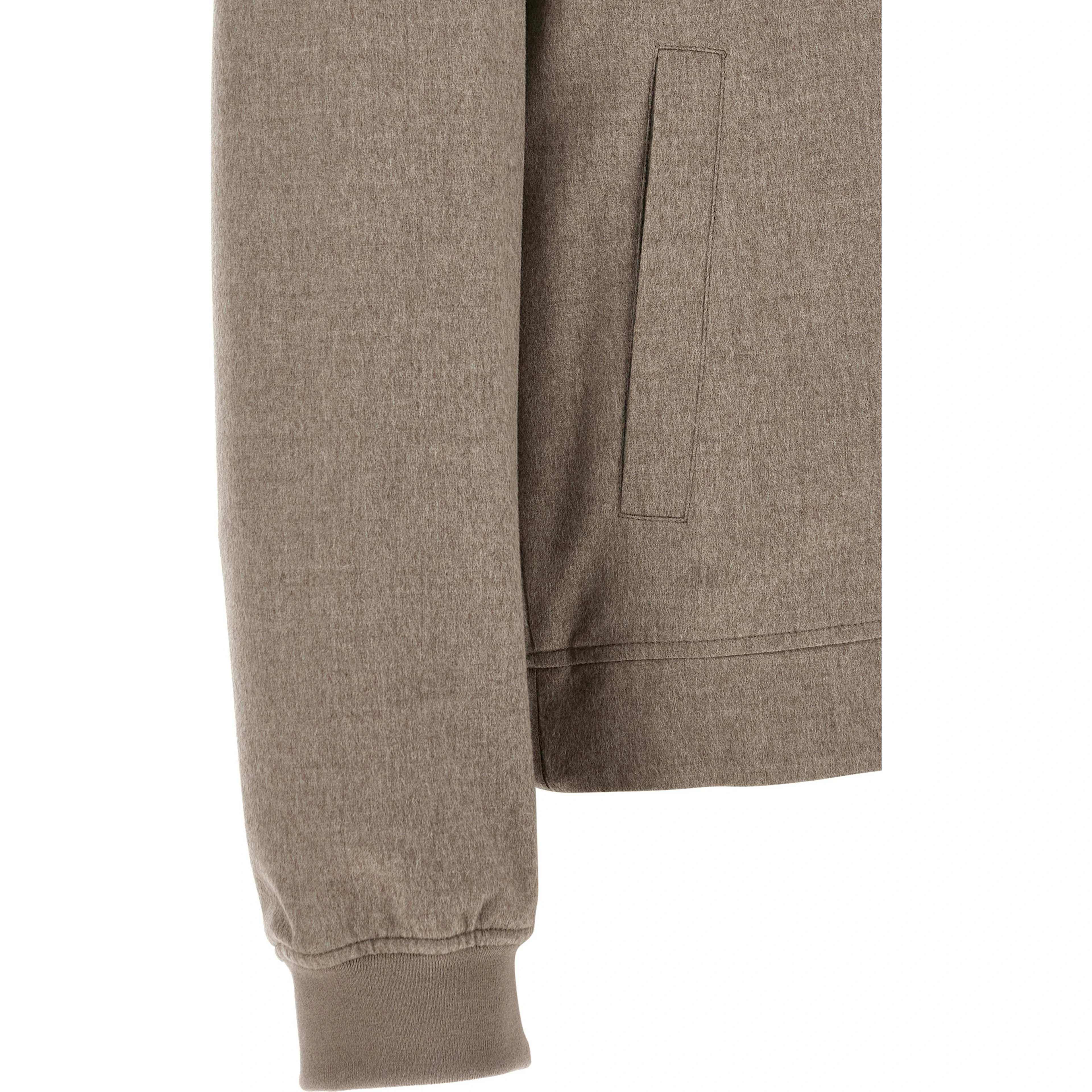 Gray Cashmere Bomber
