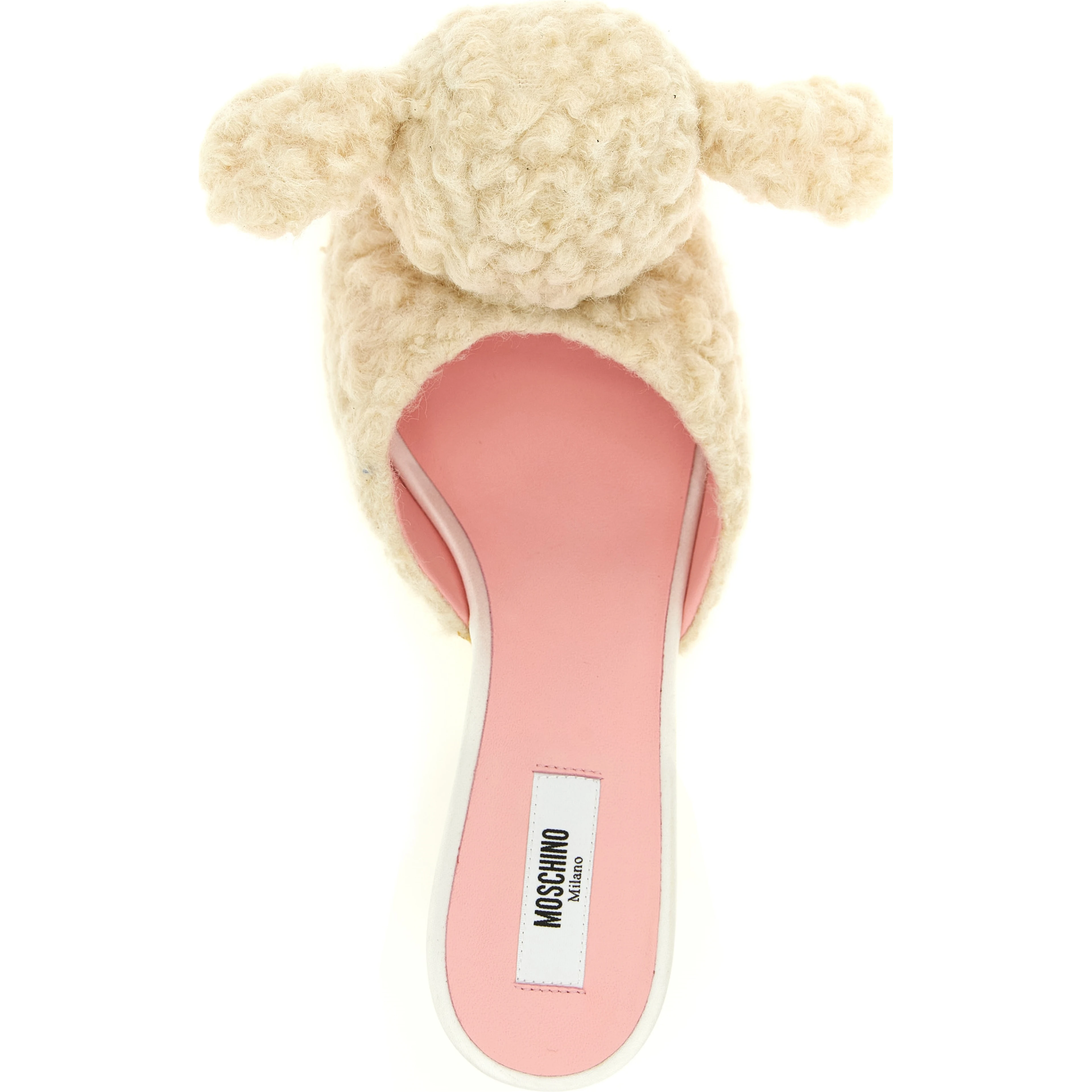 White Virgin Wool Mules