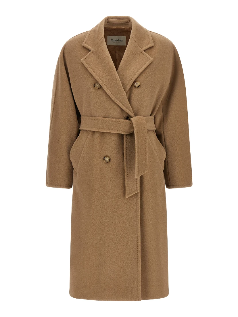 Beige Virgin Wool Coat