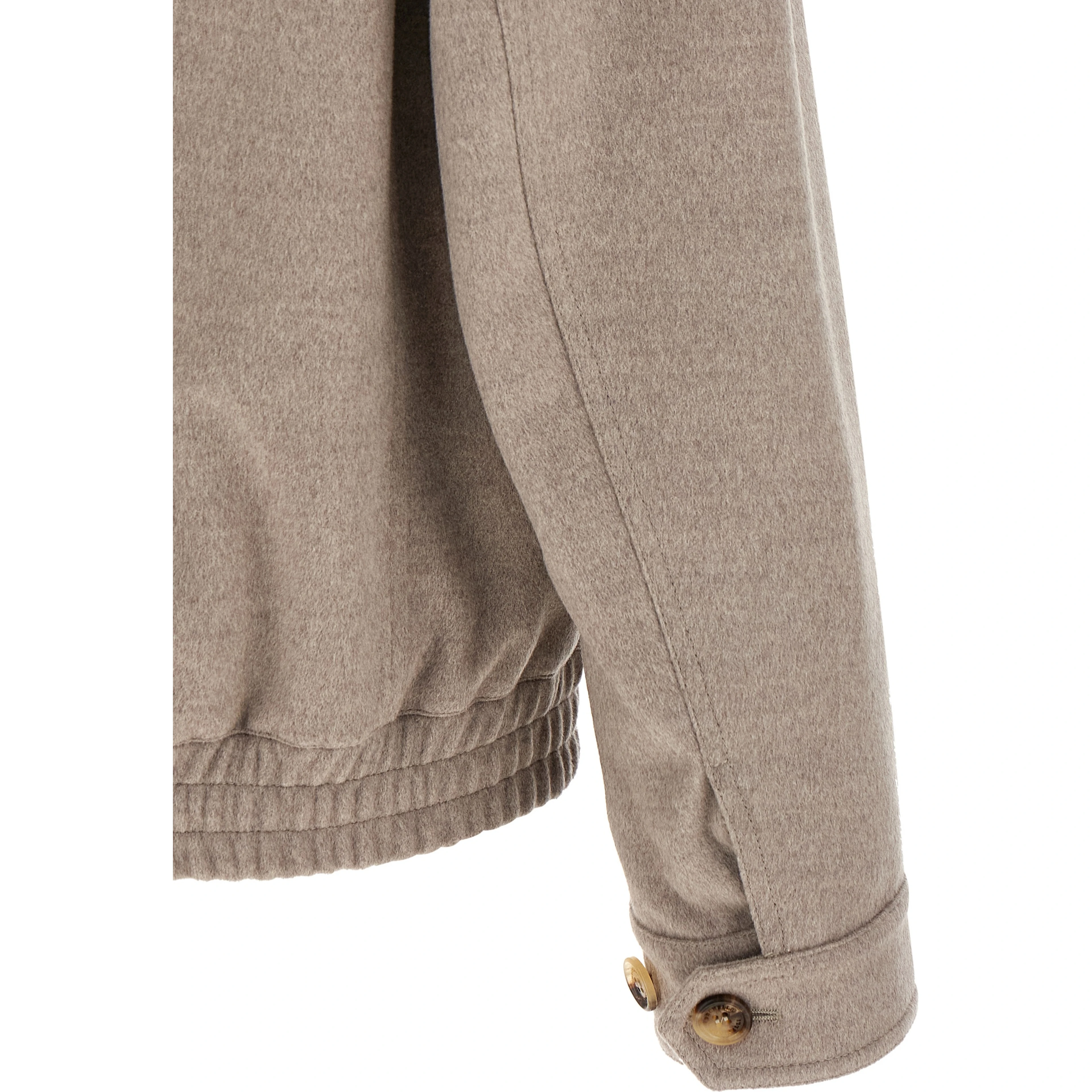 Beige Virgin Wool Bomber
