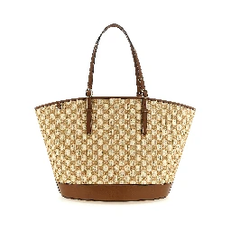 Brown Cotton Handbag