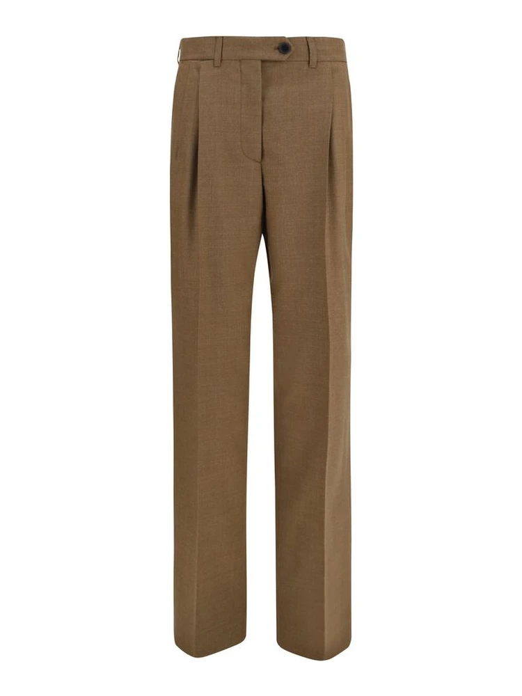 Brown Wool Oves Aries Dress Pants