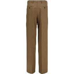 Brown Wool Oves Aries Dress Pants