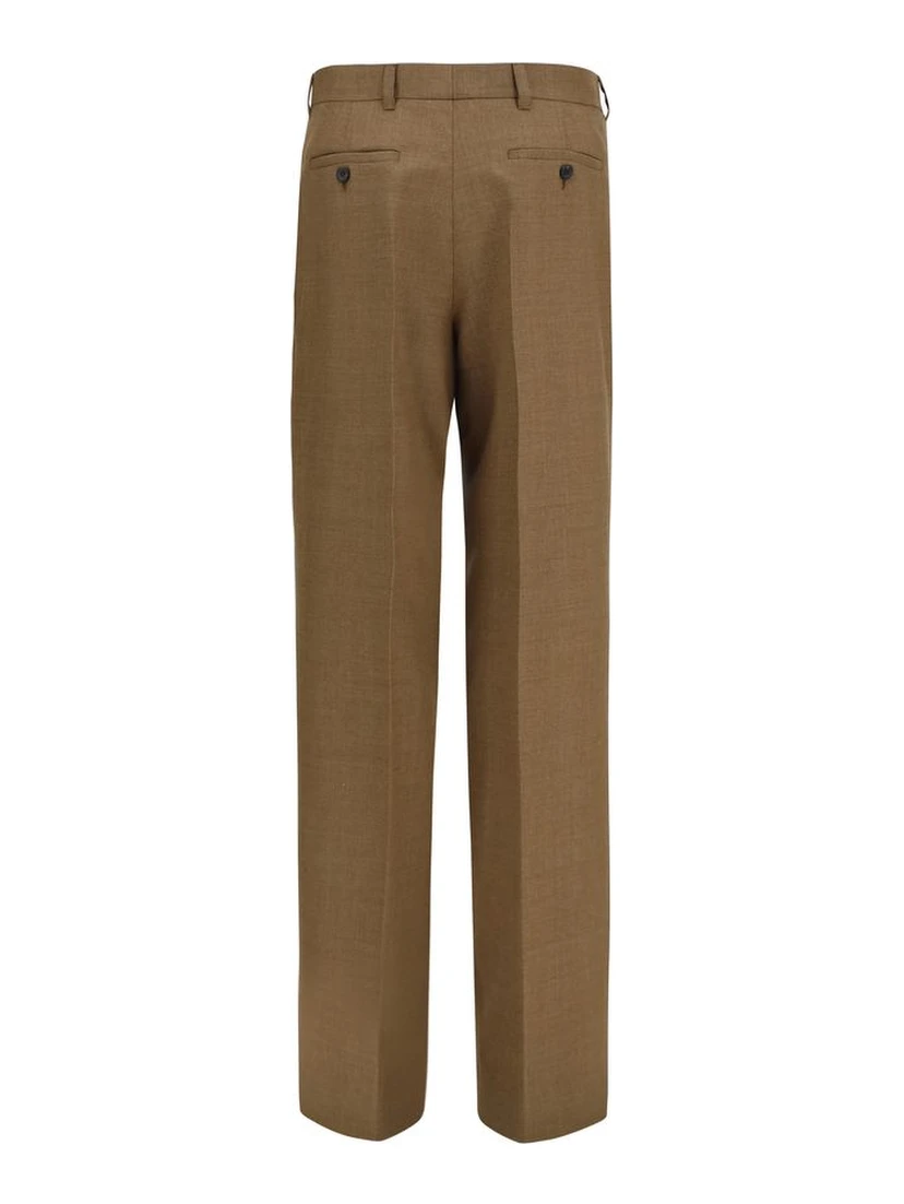 Brown Wool Oves Aries Dress Pants
