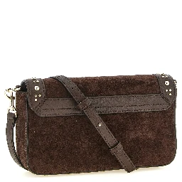 Brown Calfskin Crossbody Bag
