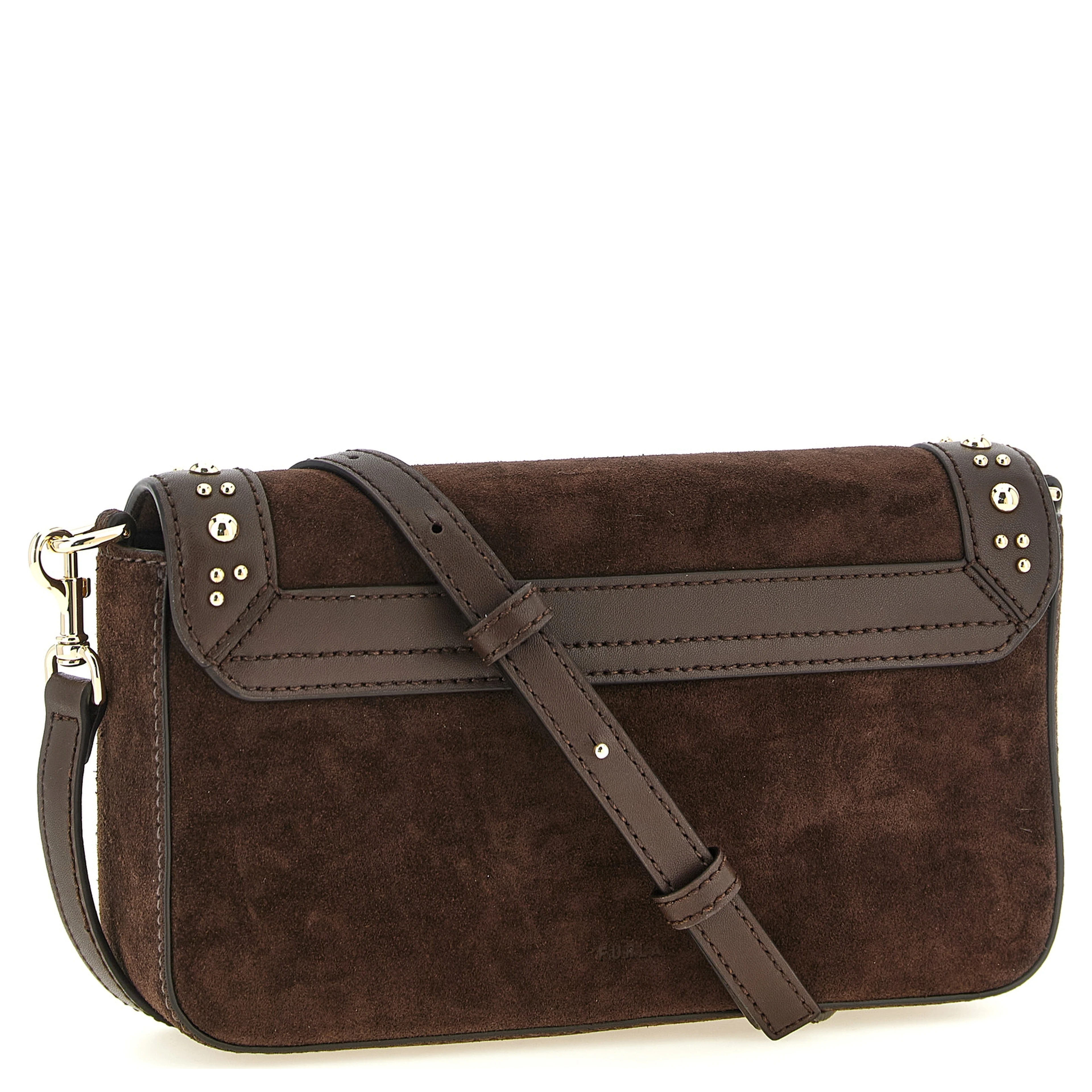 Brown Calfskin Crossbody Bag