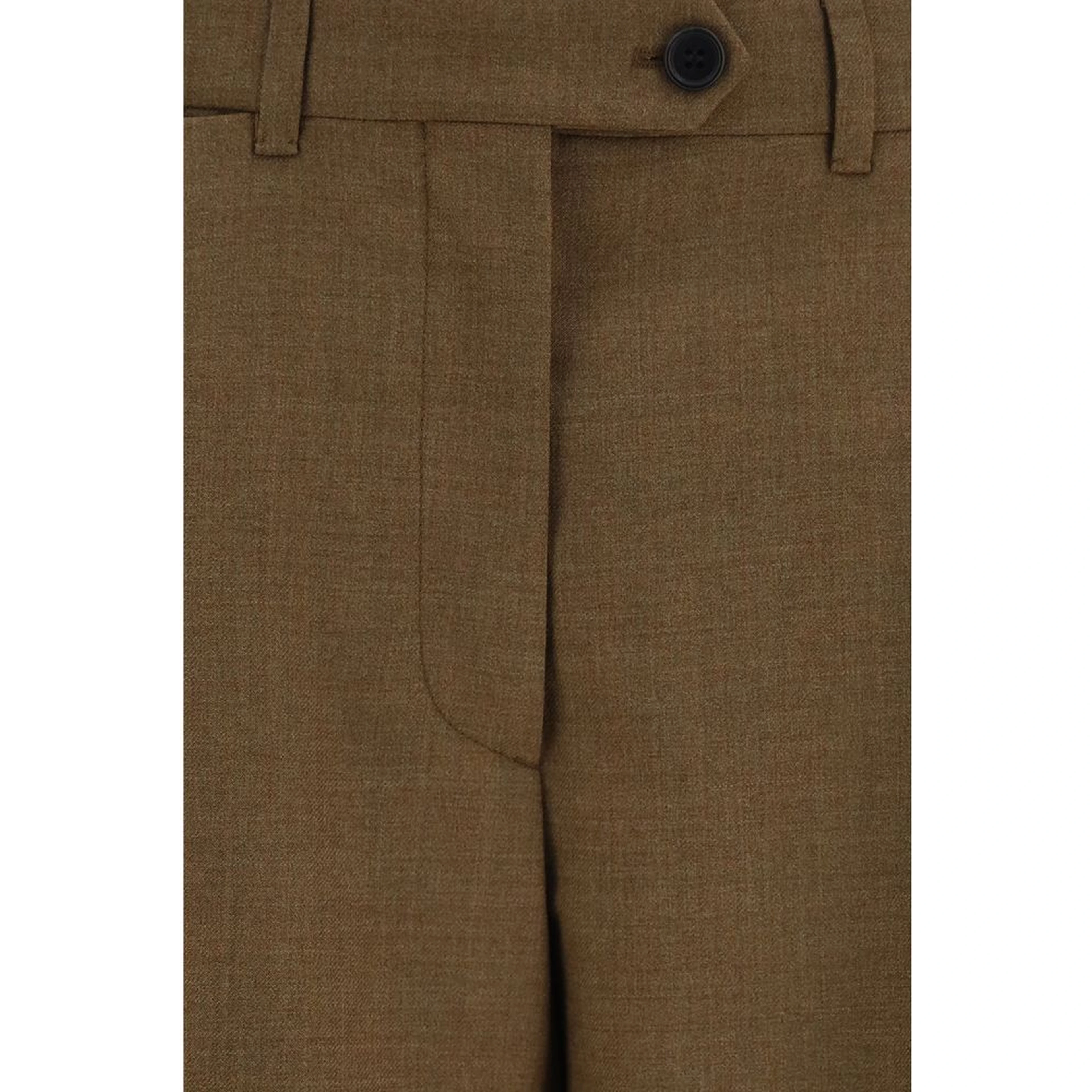 Brown Wool Oves Aries Dress Pants
