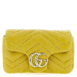 Bicolor Lamb Leather Shoulder Bag