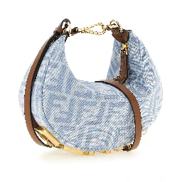 Blue Cotton Handbag