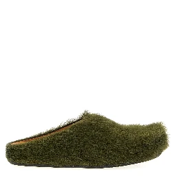 Bicolor Calfskin Mules