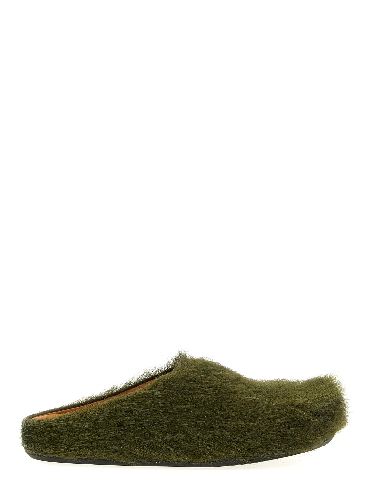 Bicolor Calfskin Mules