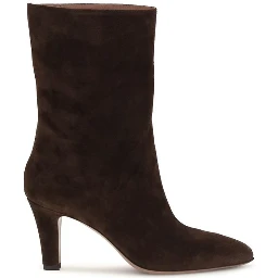 Brown Suede Leather Ankle Boots