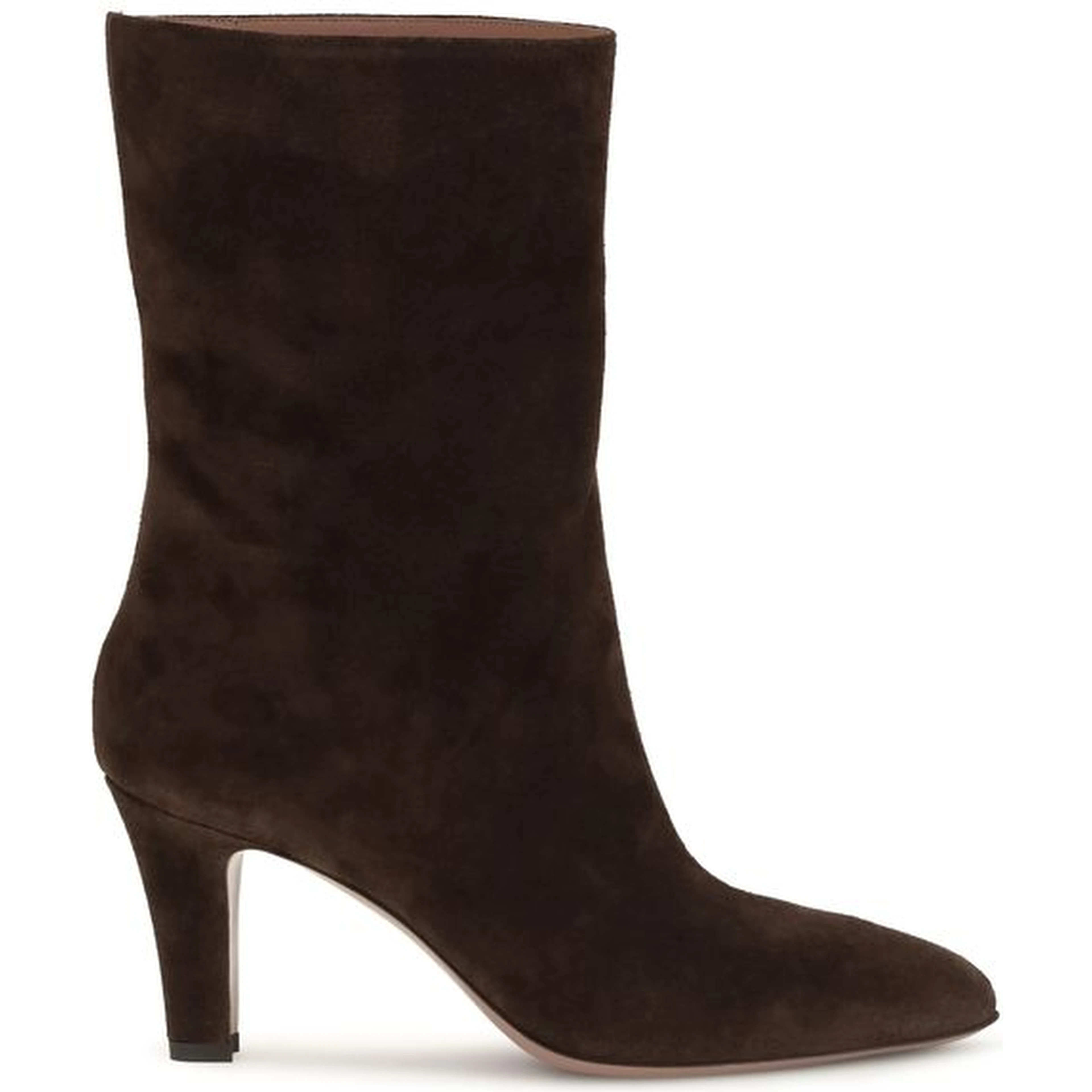Brown Suede Leather Ankle Boots
