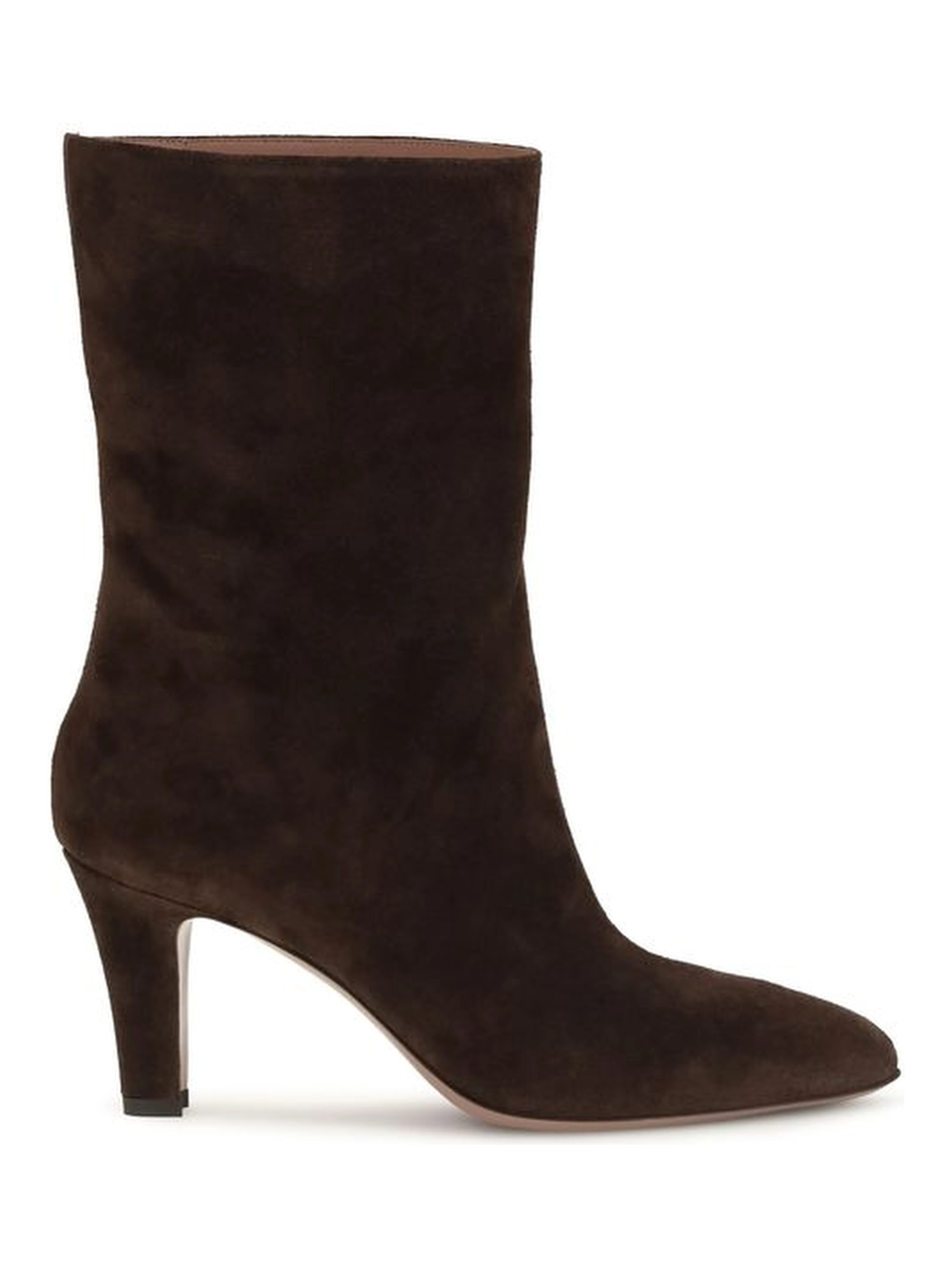 Brown Suede Leather Ankle Boots