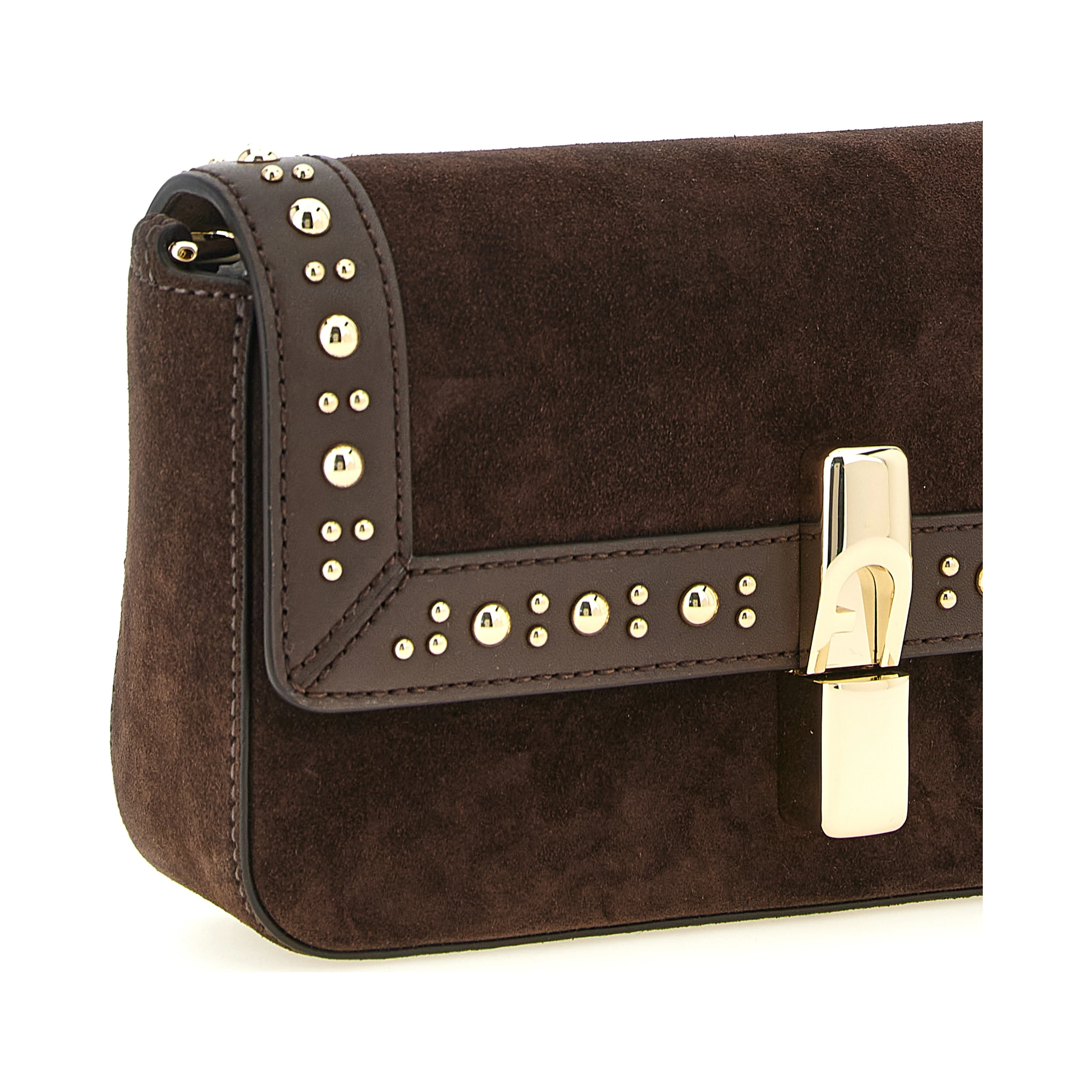 Brown Calfskin Crossbody Bag
