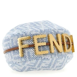 Blue Cotton Handbag