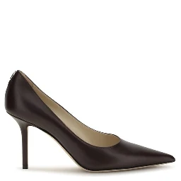 Brown Calf Leather Bos Taurus High Heel Pumps
