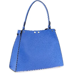 Blue Calfskin Handbag