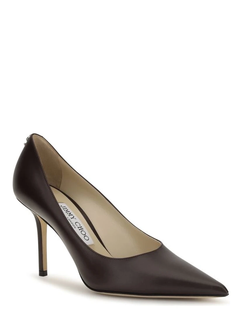 Brown Calf Leather Bos Taurus High Heel Pumps