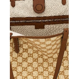 Brown Cotton Handbag