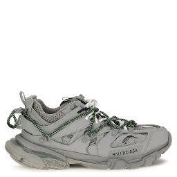 Gray Polyethylene Athletic Sneakers