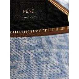 Blue Cotton Handbag