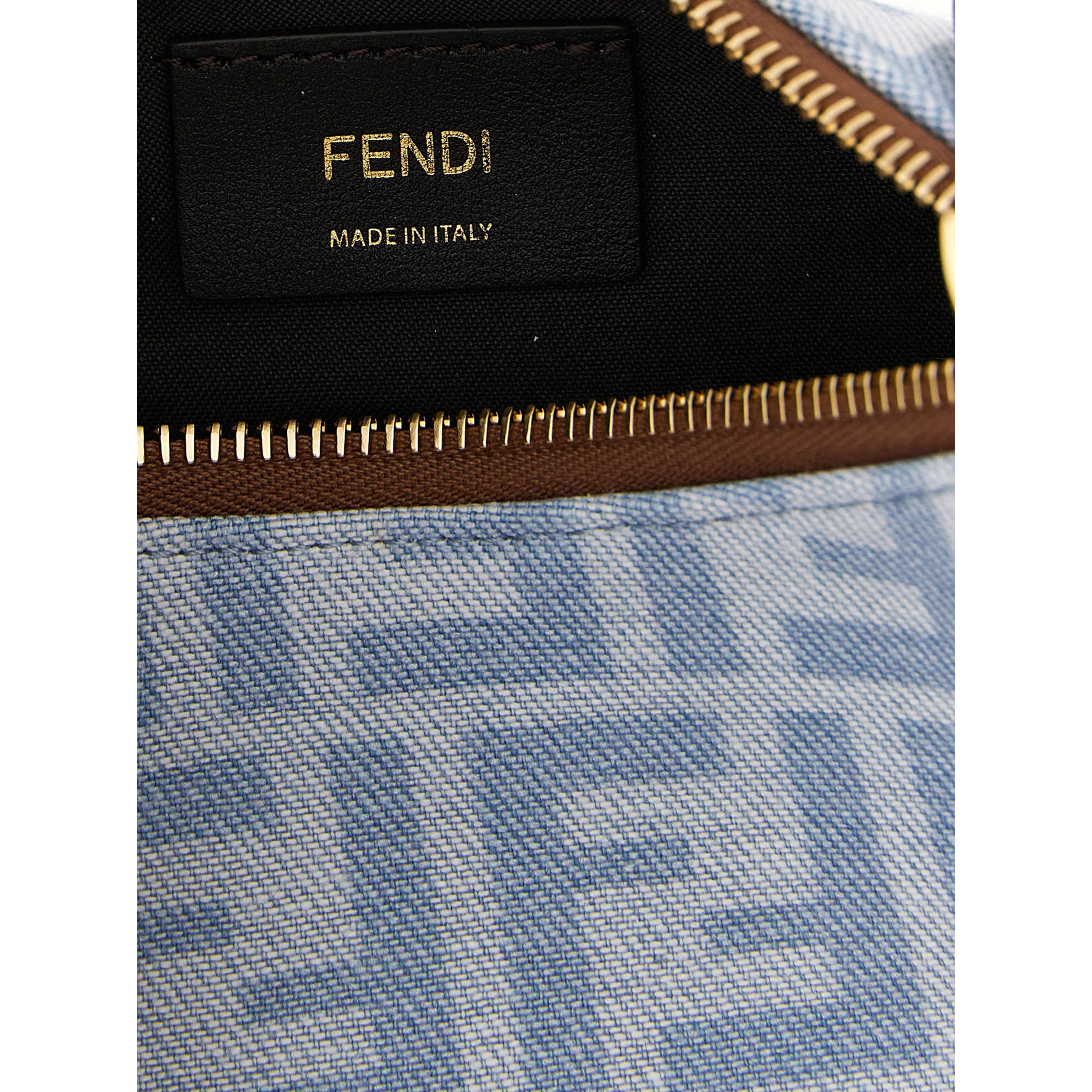 Blue Cotton Handbag
