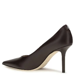 Brown Calf Leather Bos Taurus High Heel Pumps