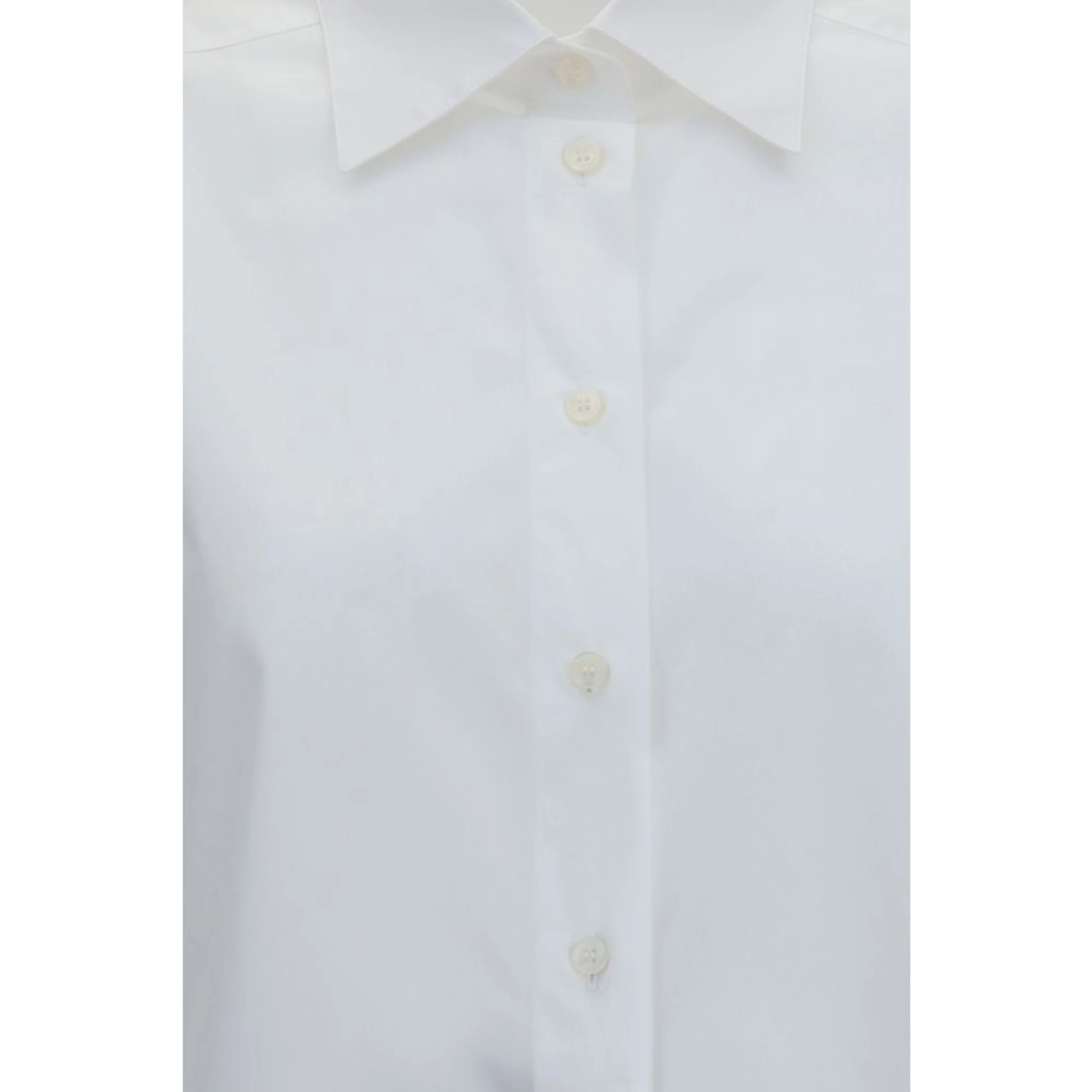 White Cotton Dress Shirt