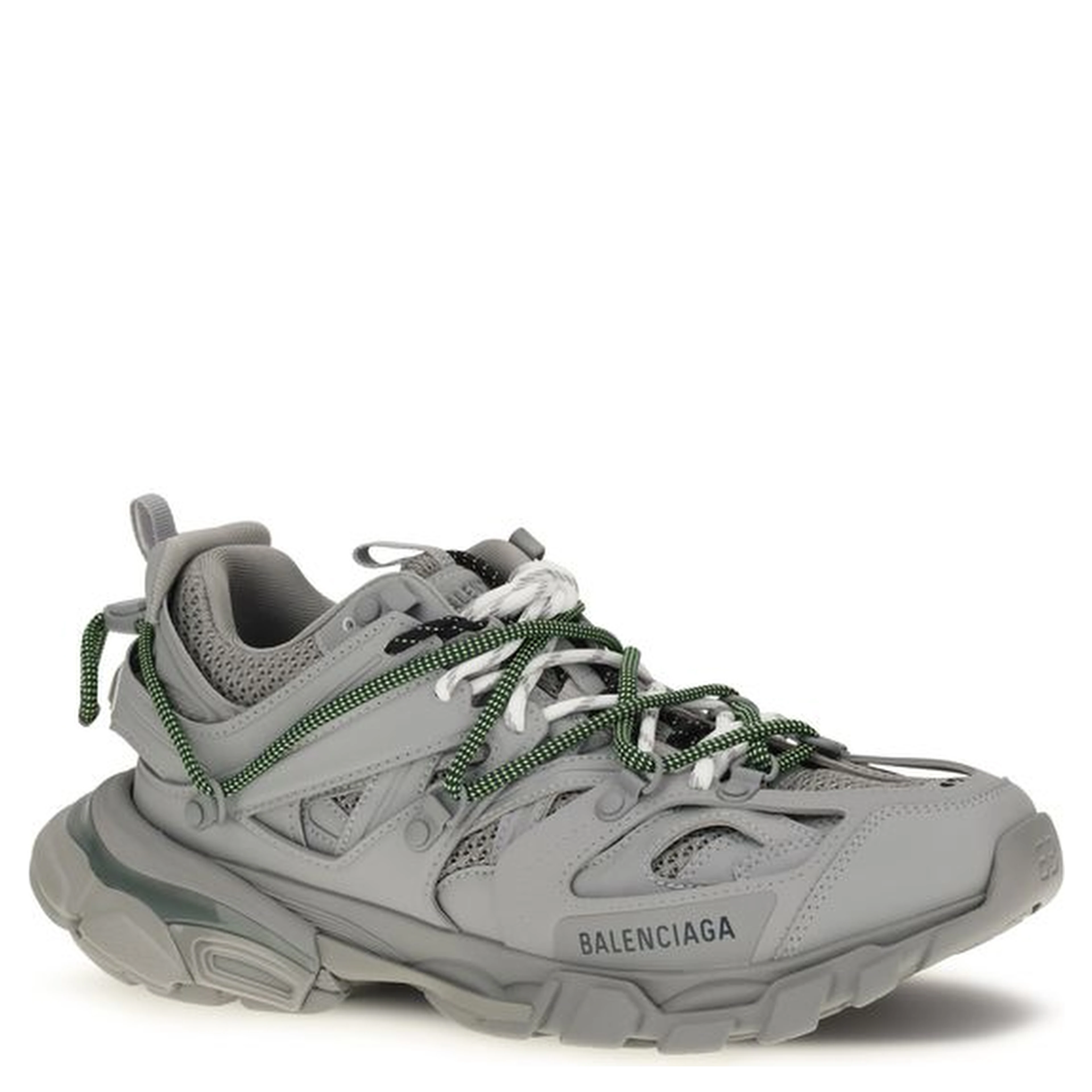 Gray Polyethylene Athletic Sneakers