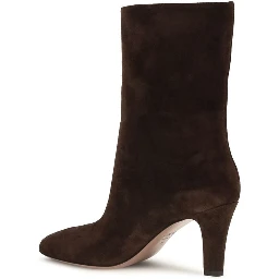 Brown Suede Leather Ankle Boots