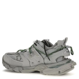 Gray Polyethylene Athletic Sneakers