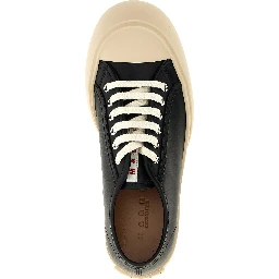 Black Calfskin Low Top Sneakers