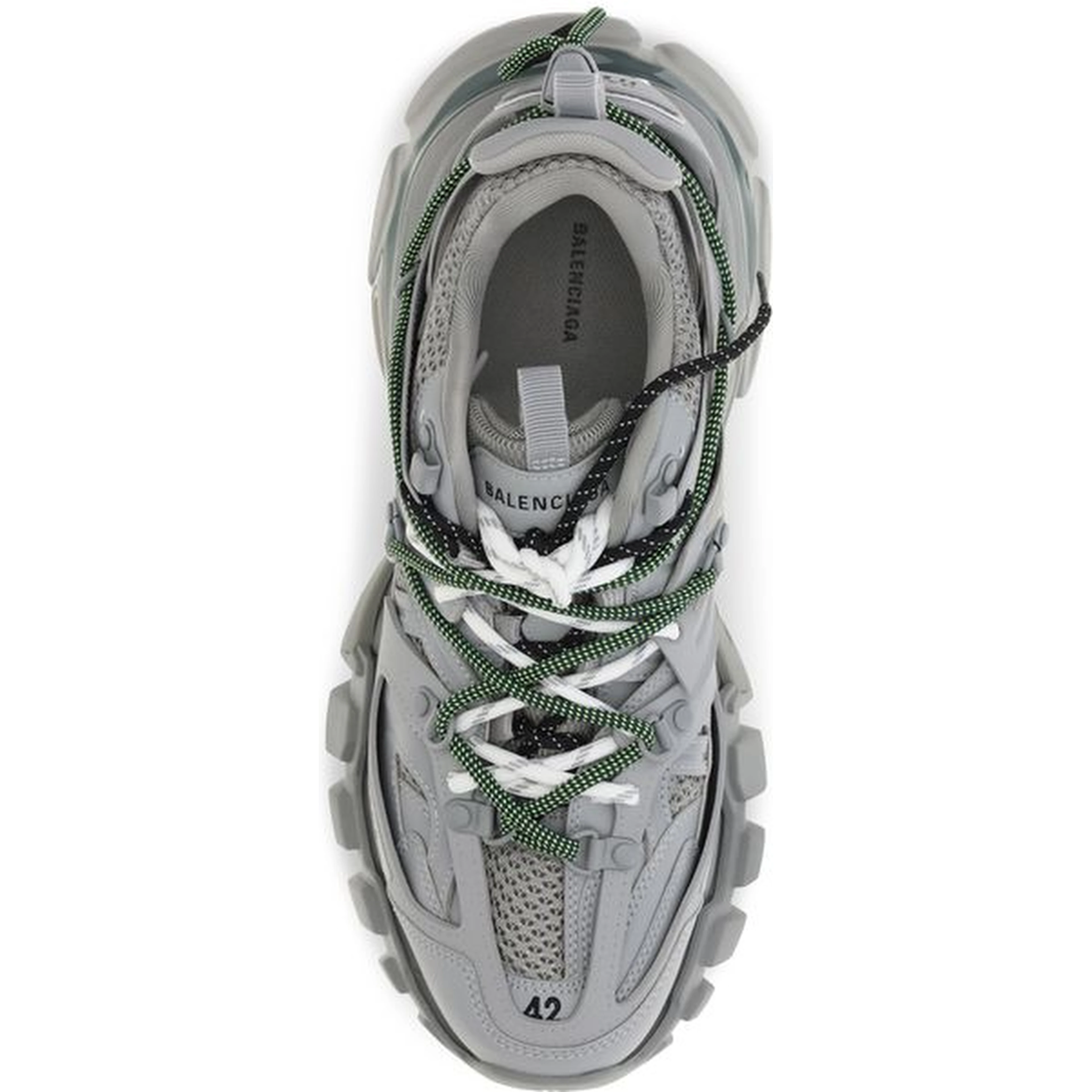 Gray Polyethylene Athletic Sneakers