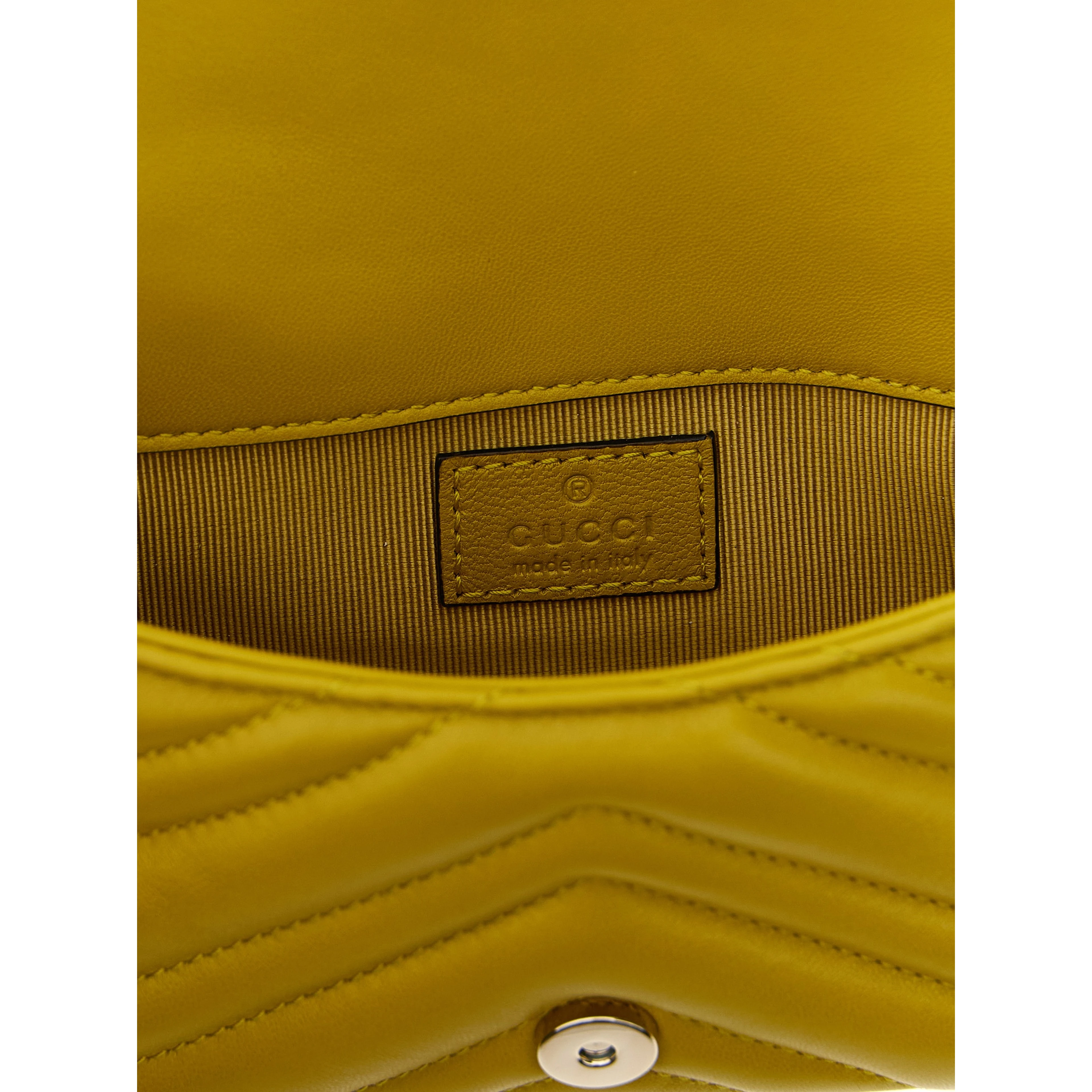 Bicolor Lamb Leather Shoulder Bag