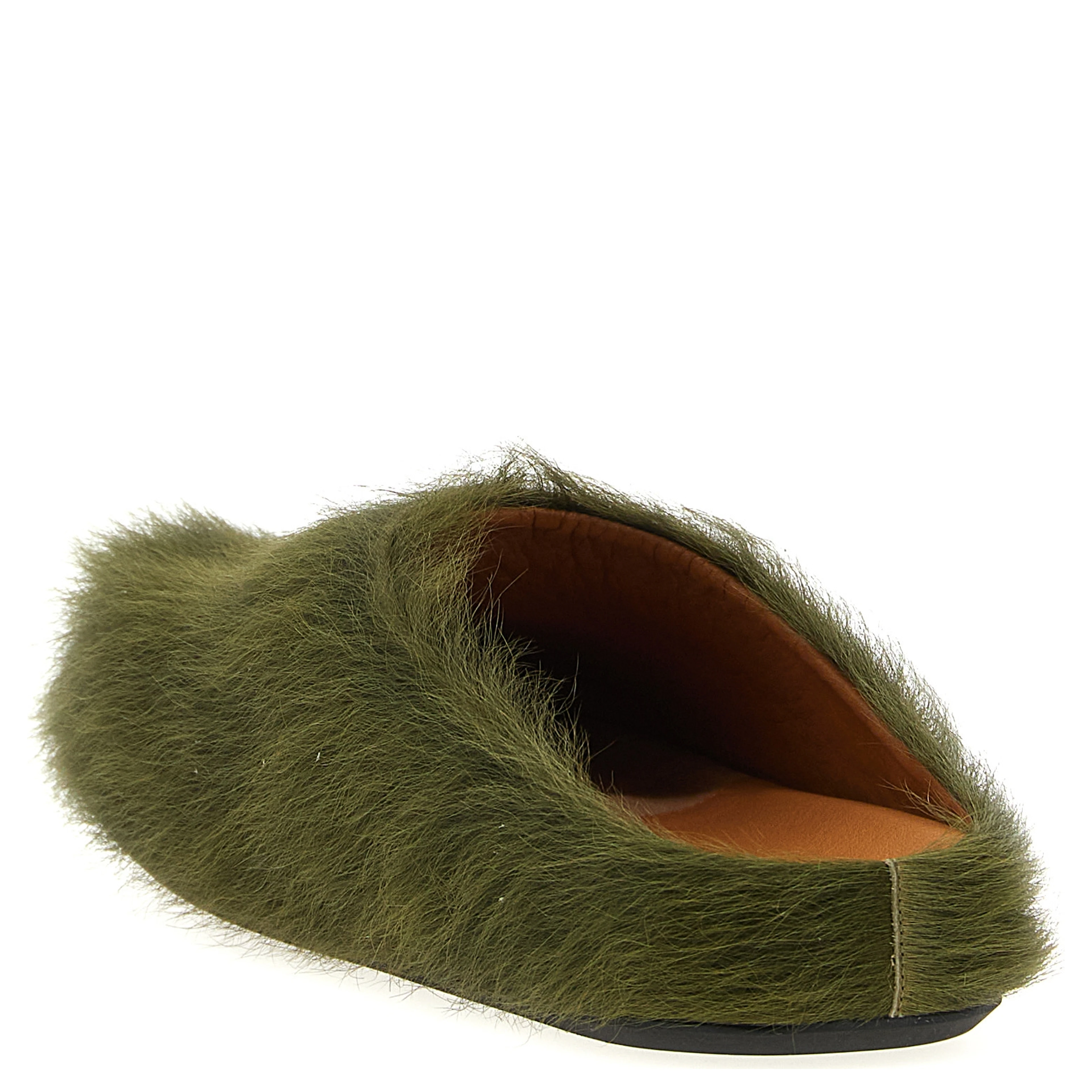 Bicolor Calfskin Mules