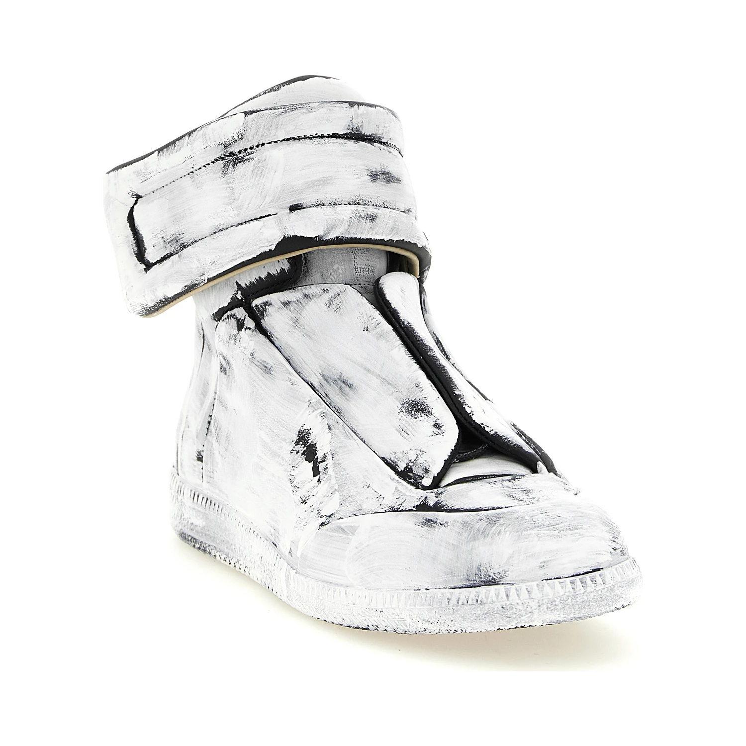 Bicolor Calfskin Athletic Sneakers