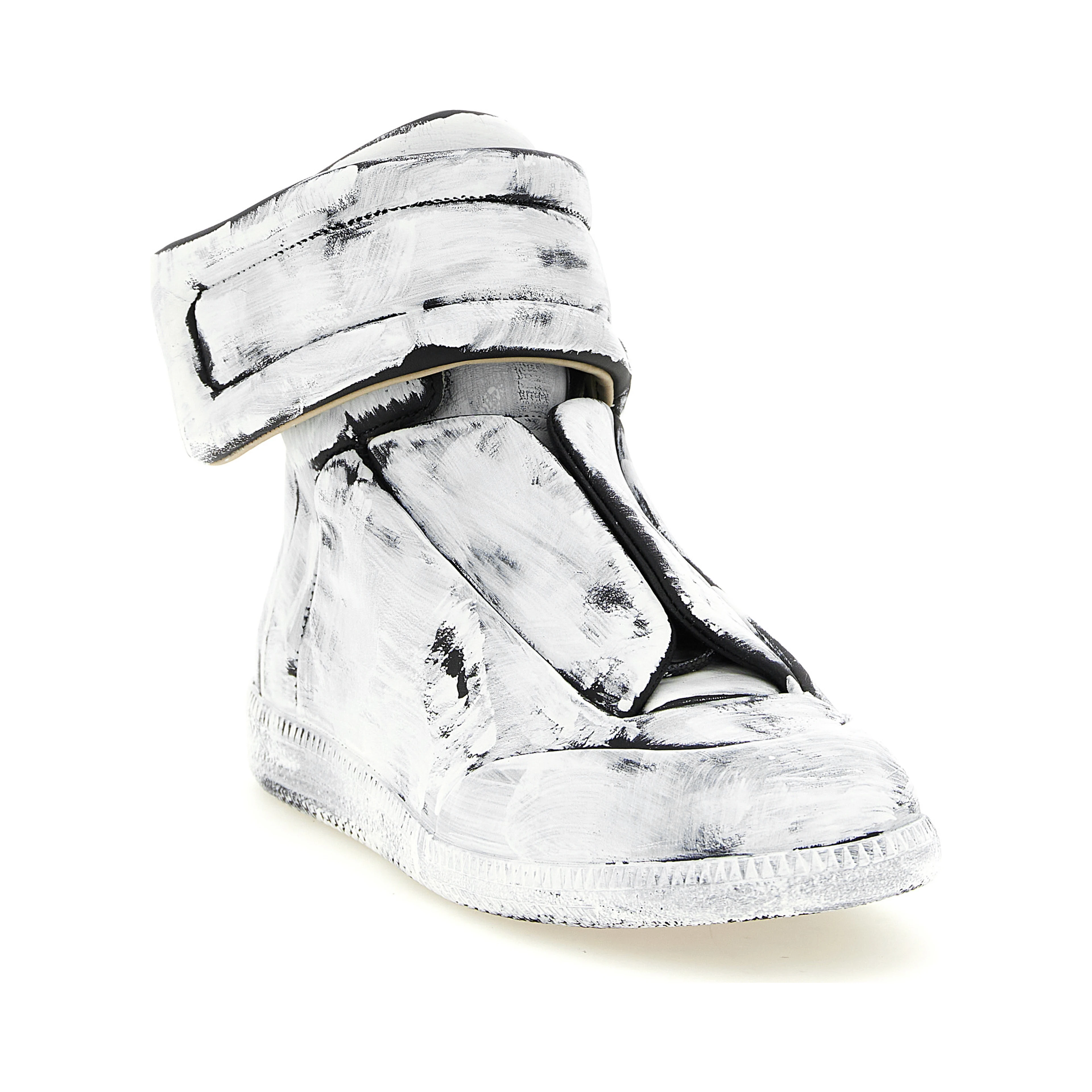 Bicolor Calfskin Athletic Sneakers