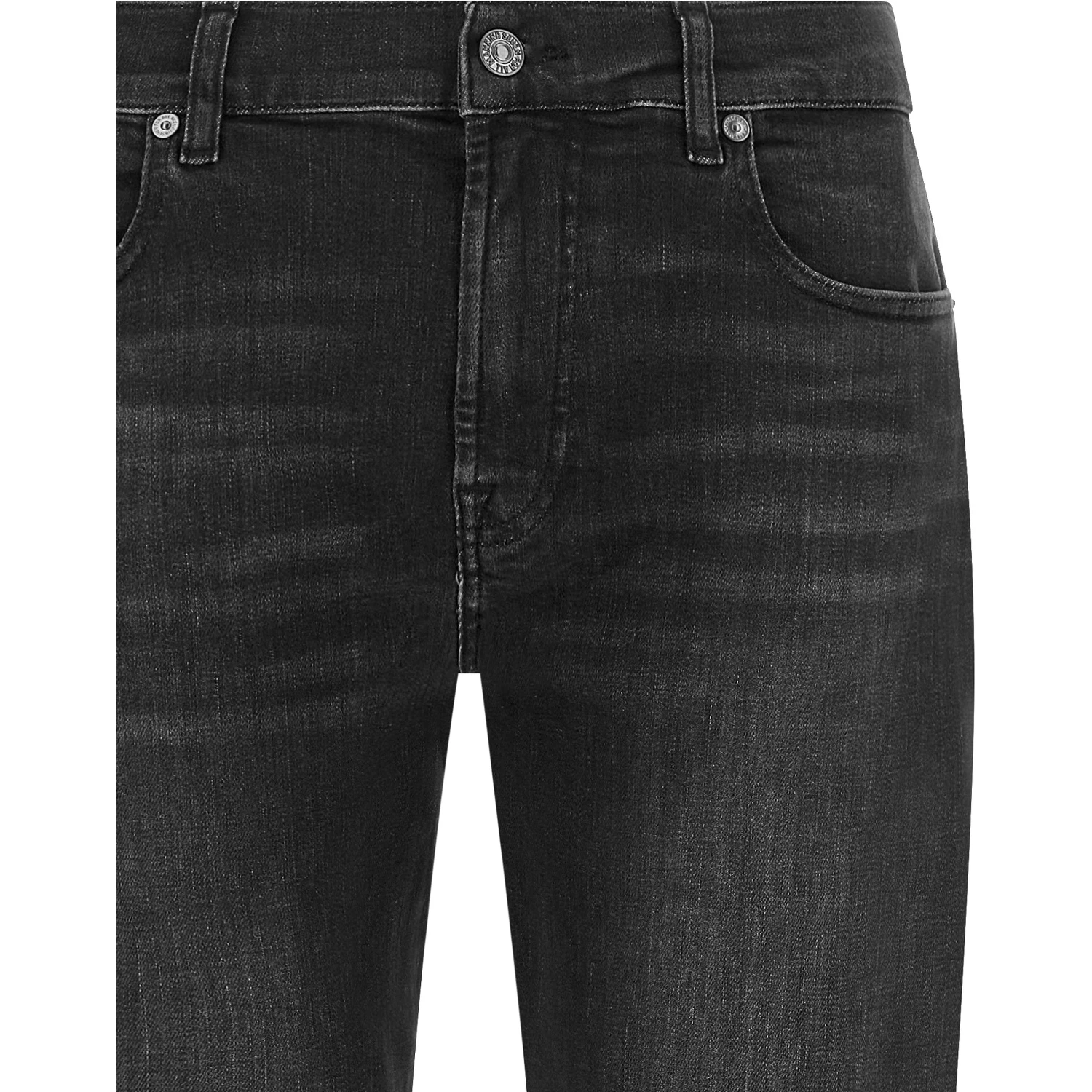 Black Cotton Relaxed Fit Jeans