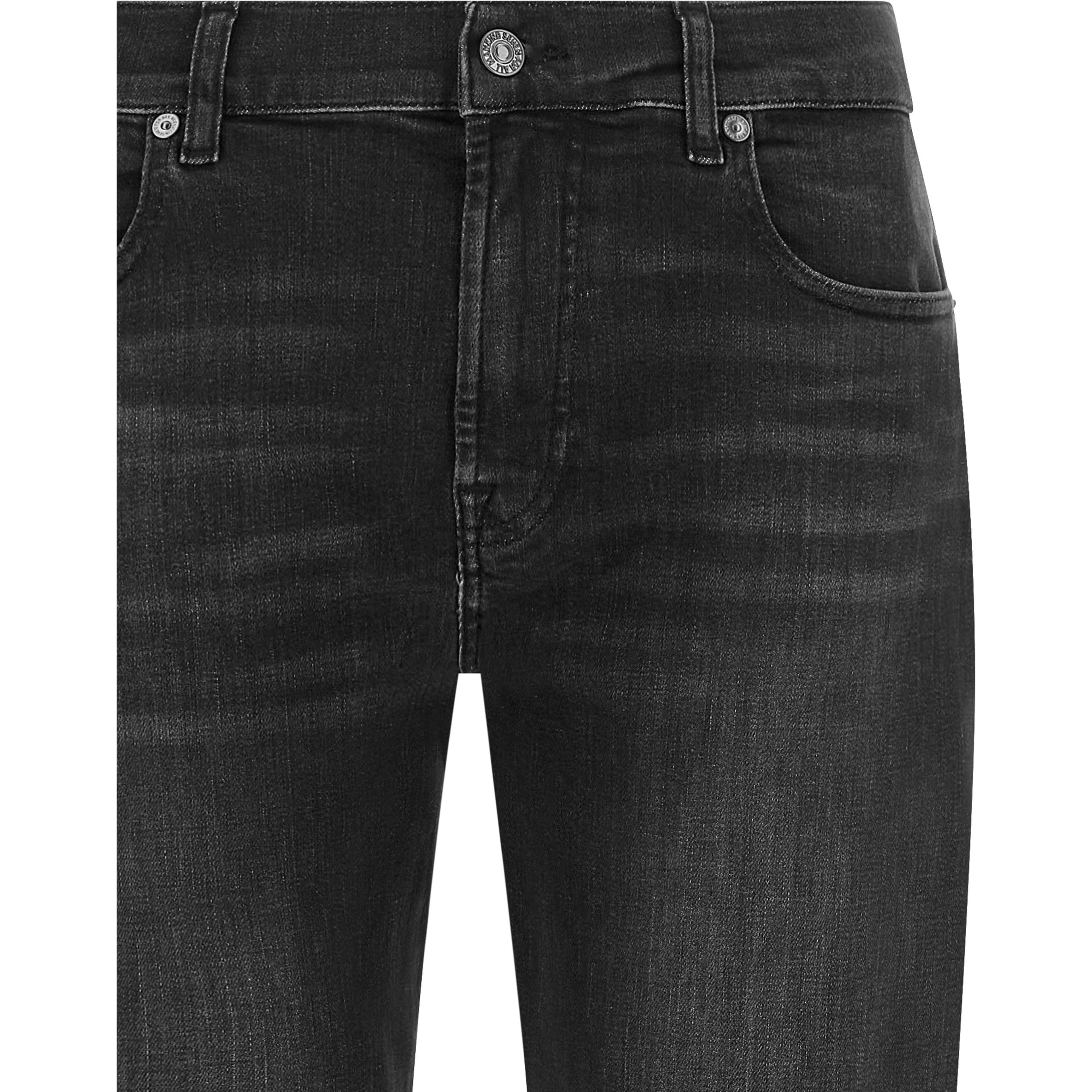 Black Cotton Relaxed Fit Jeans