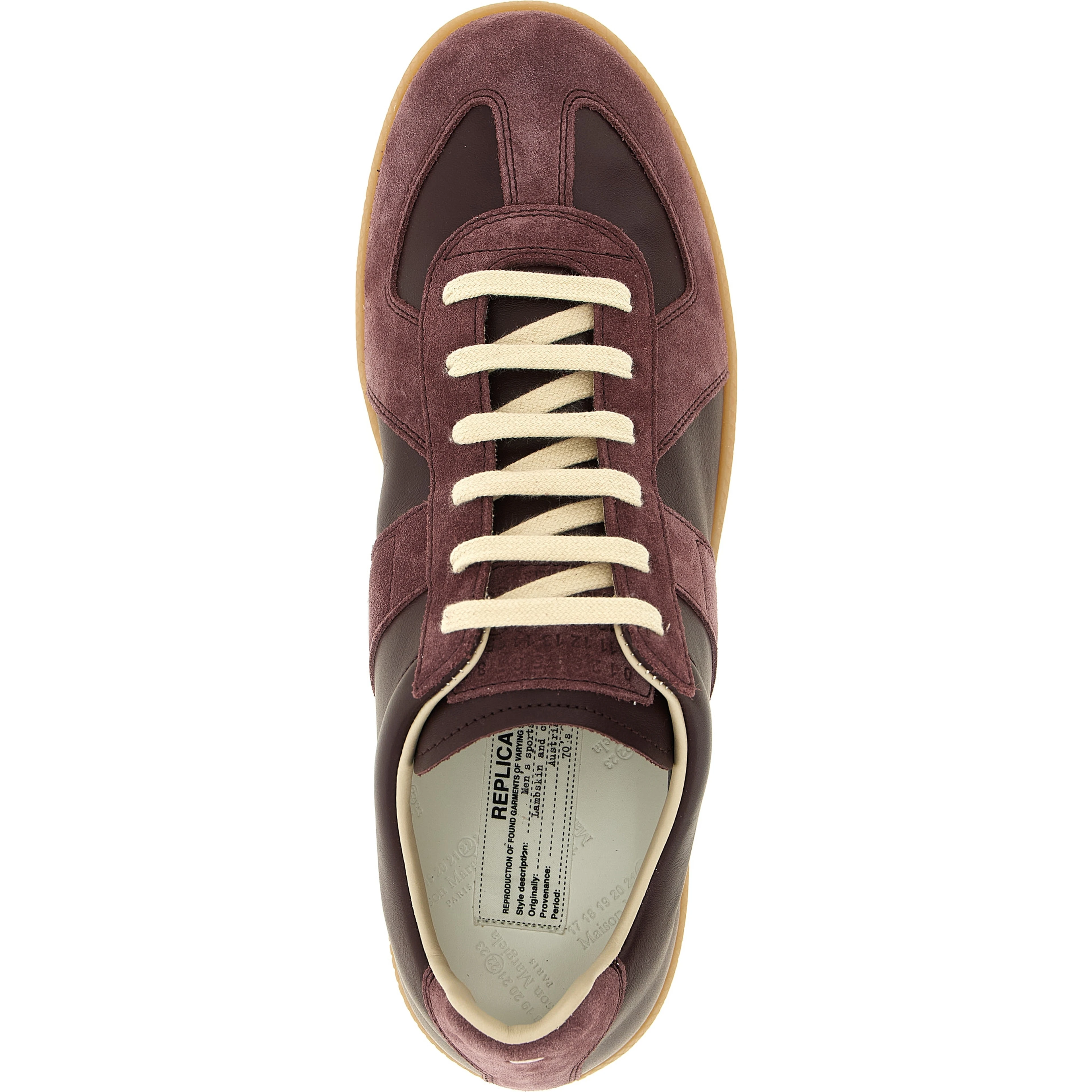 Bordeaux Calfskin Low Top Sneakers