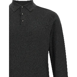 Bicolor Virgin Wool Polo Shirt
