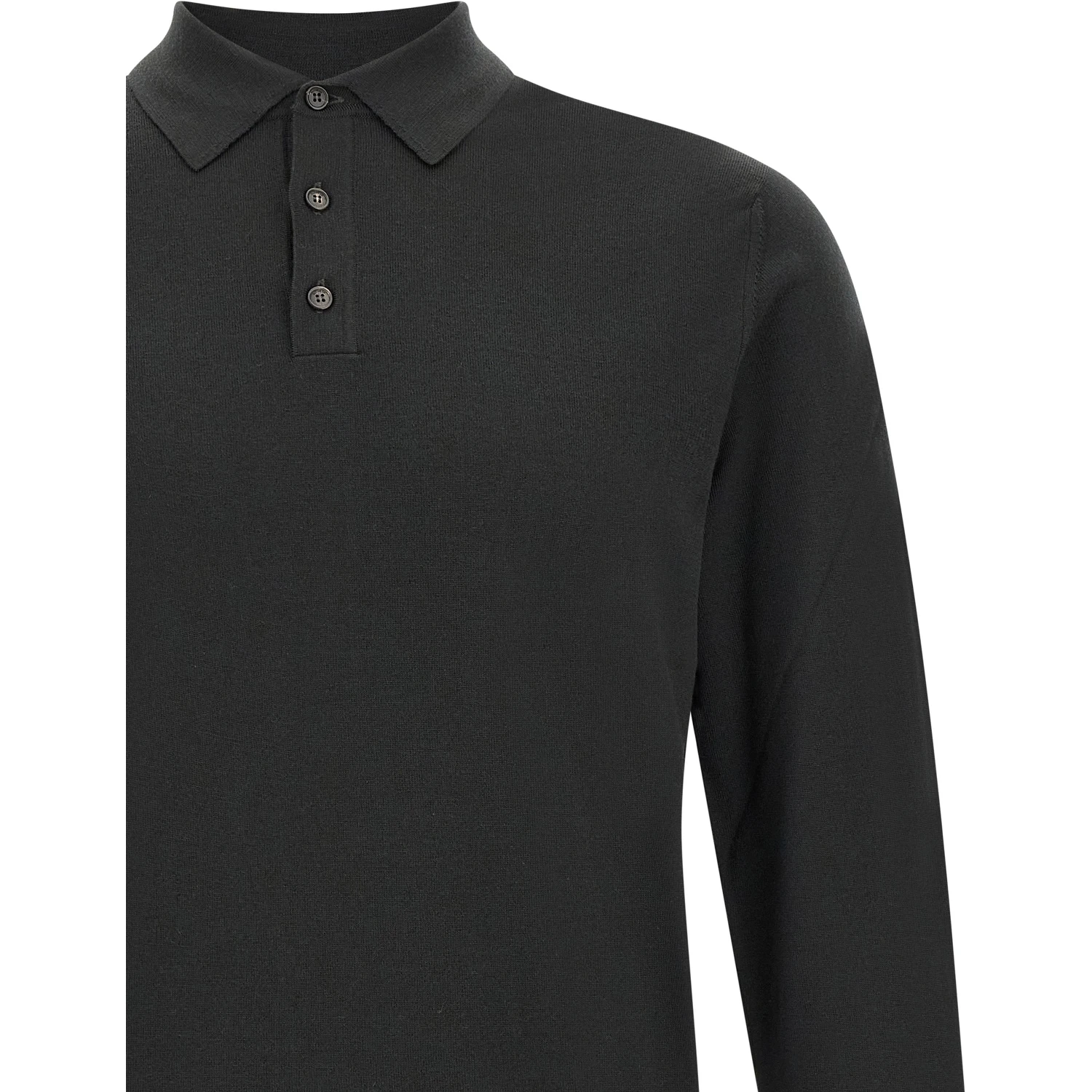 Bicolor Virgin Wool Polo Shirt