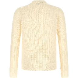 White Virgin Wool Cardigan